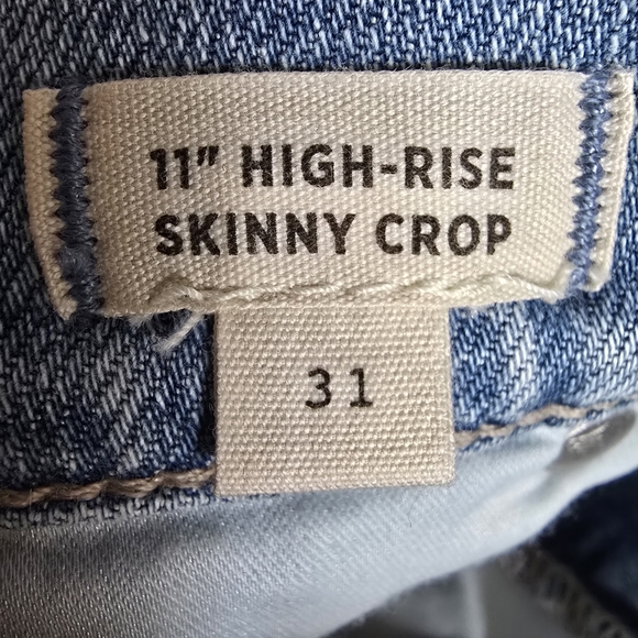 Madewell Jeans 11"High-Rise Skinny Crop Jeans Size 31 TENCEL™ Denim Edition - Picture 6 of 12